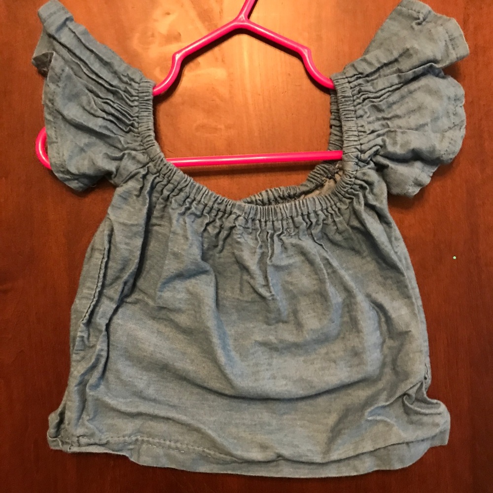 Denim crop top